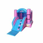 Aluguel Brinquedo Inflável Aventura Azul e Rosa - Corujinha Feliz