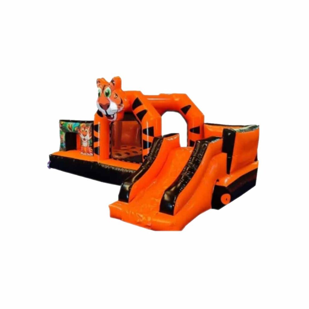Aluguel Brinquedo Inflável Tigre Feliz Multi - Corujinha Feliz