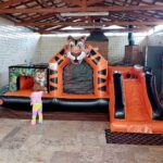 Aluguel Brinquedo Inflável Tigre Feliz Multi - Locação de Brinquedos Corujinha Feliz