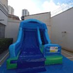 Aluguel Tobogã Inflável Aquático Savana Splash - Locação de Brinquedos Corujinha Feliz